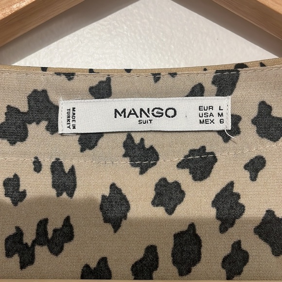 Mango Leopard print wrap dress - size large - Picture 6 of 10
